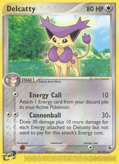 Delcatty 029/109 — EX Ruby & Sapphire (English Pokémon TCG card)