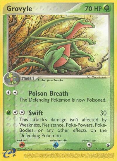 Grovyle 031/109 — EX Ruby & Sapphire (English Pokémon TCG card)