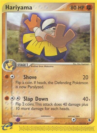 Hariyama 033/109 — EX Ruby & Sapphire (English Pokémon TCG card)