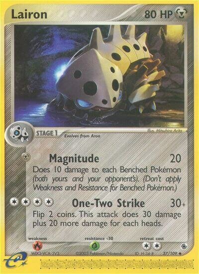 Lairon 037/109 — EX Ruby & Sapphire (English Pokémon TCG card)