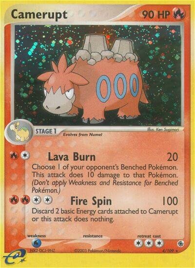 Camerupt 004/109 — EX Ruby & Sapphire (English Pokémon TCG card)