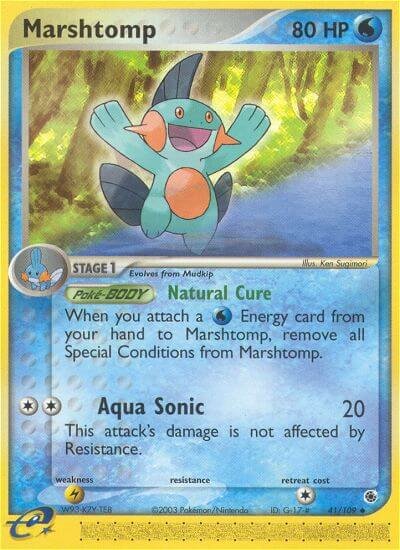 Marshtomp 041/109 — EX Ruby & Sapphire (English Pokémon TCG card)