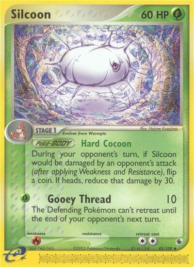 Silcoon 043/109 — EX Ruby & Sapphire (English Pokémon TCG card)