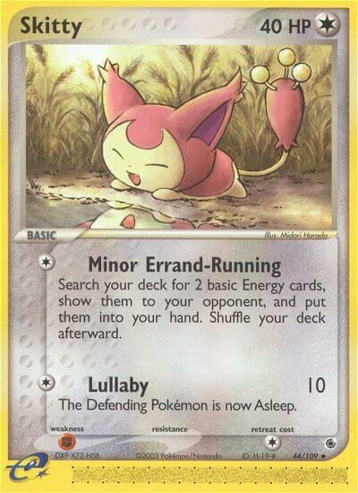 Skitty 044/109 — EX Ruby & Sapphire (English Pokémon TCG card)