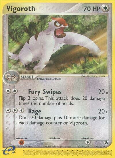 Vigoroth 047/109 — EX Ruby & Sapphire (English Pokémon TCG card)