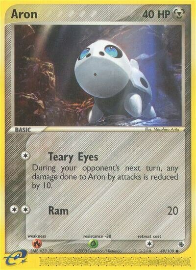 Aron 049/109 — EX Ruby & Sapphire (English Pokémon TCG card)