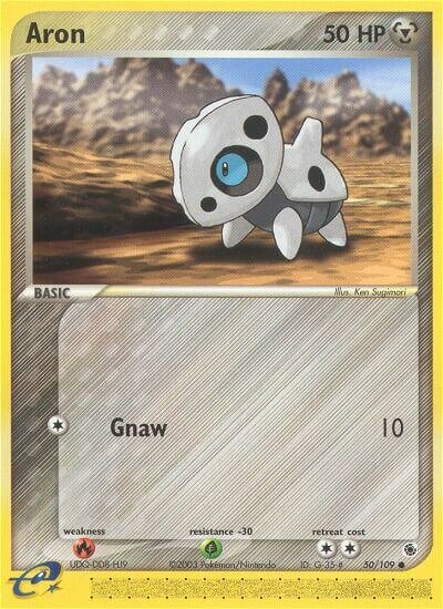 Aron 050/109 — EX Ruby & Sapphire (English Pokémon TCG card)