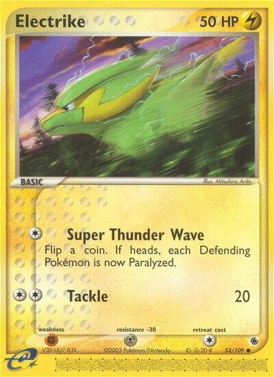 Electrike 053/109 — EX Ruby & Sapphire (English Pokémon TCG card)