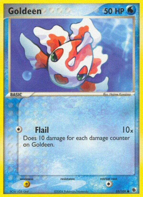 Goldeen 055/109 — EX Ruby & Sapphire (English Pokémon TCG card)