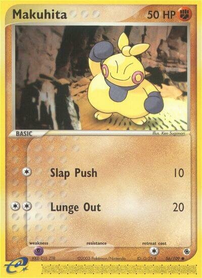 Makuhita 056/109 — EX Ruby & Sapphire (English Pokémon TCG card)