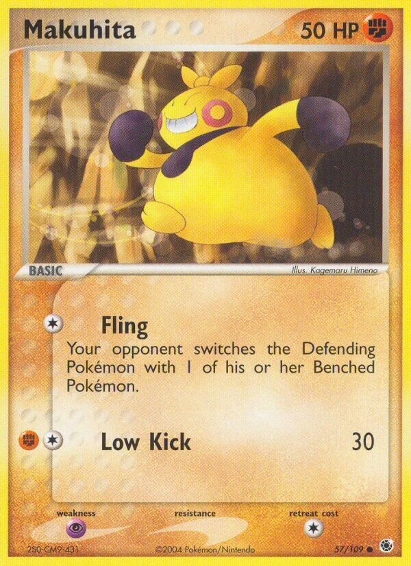 Makuhita 057/109 — EX Ruby & Sapphire (English Pokémon TCG card)