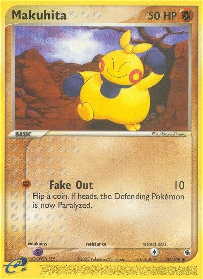 Makuhita 058/109 — EX Ruby & Sapphire (English Pokémon TCG card)