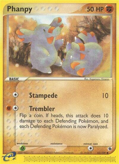 Phanpy 062/109 — EX Ruby & Sapphire (English Pokémon TCG card)