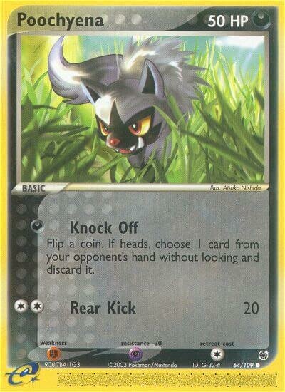 Poochyena 064/109 — EX Ruby & Sapphire (English Pokémon TCG card)