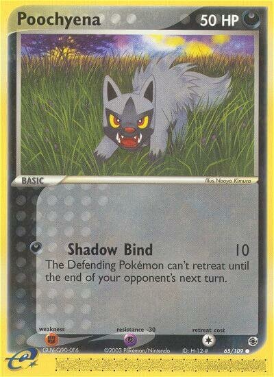 Poochyena 065/109 — EX Ruby & Sapphire (English Pokémon TCG card)