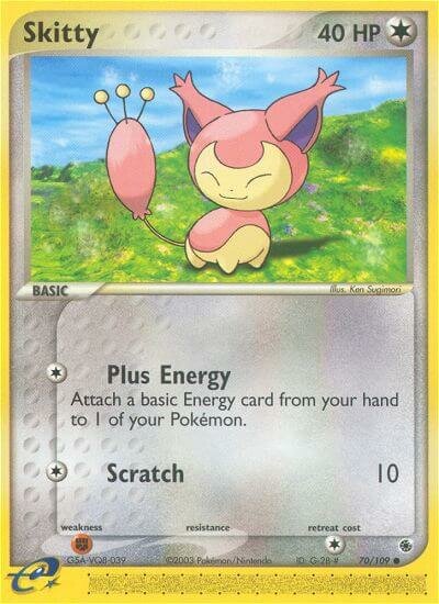 Skitty 070/109 — EX Ruby & Sapphire (English Pokémon TCG card)