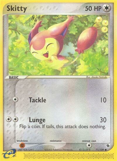 Skitty 071/109 — EX Ruby & Sapphire (English Pokémon TCG card)