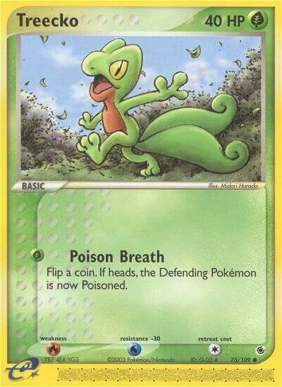 Treecko 075/109 — EX Ruby & Sapphire (English Pokémon TCG card)