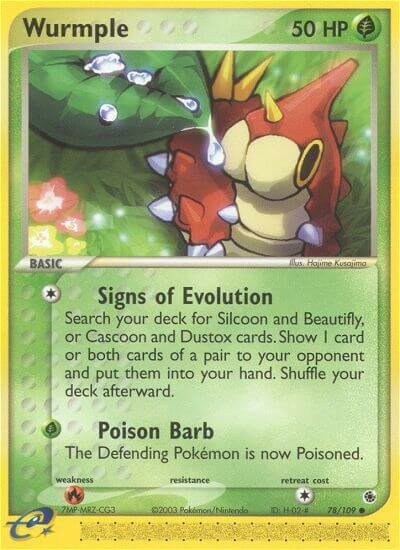 Wurmple 078/109 — EX Ruby & Sapphire (English Pokémon TCG card)