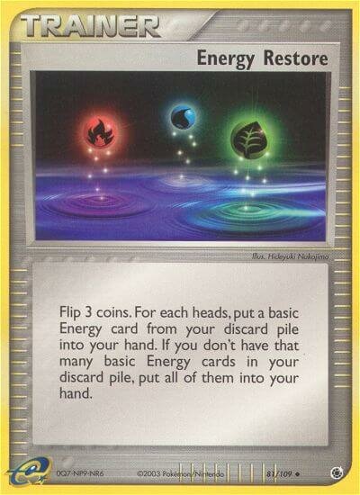 Energy Restore 081/109 — EX Ruby & Sapphire (English Pokémon TCG card)