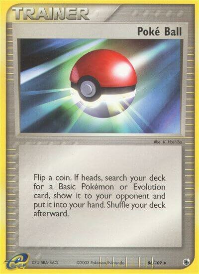 Poké Ball 086/109 — EX Ruby & Sapphire (English Pokémon TCG card)