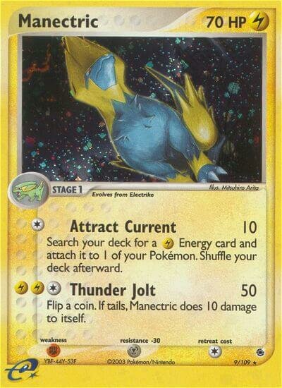 Manectric 009/109 — EX Ruby & Sapphire (English Pokémon TCG card)