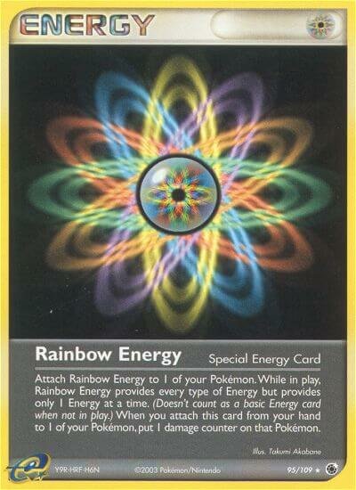 Rainbow Energy 095/109 — EX Ruby & Sapphire (English Pokémon TCG card)