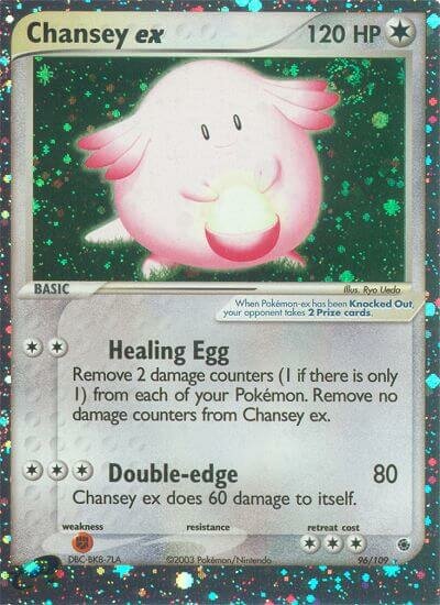 Chansey ex 096/109 — EX Ruby & Sapphire (English Pokémon TCG card)
