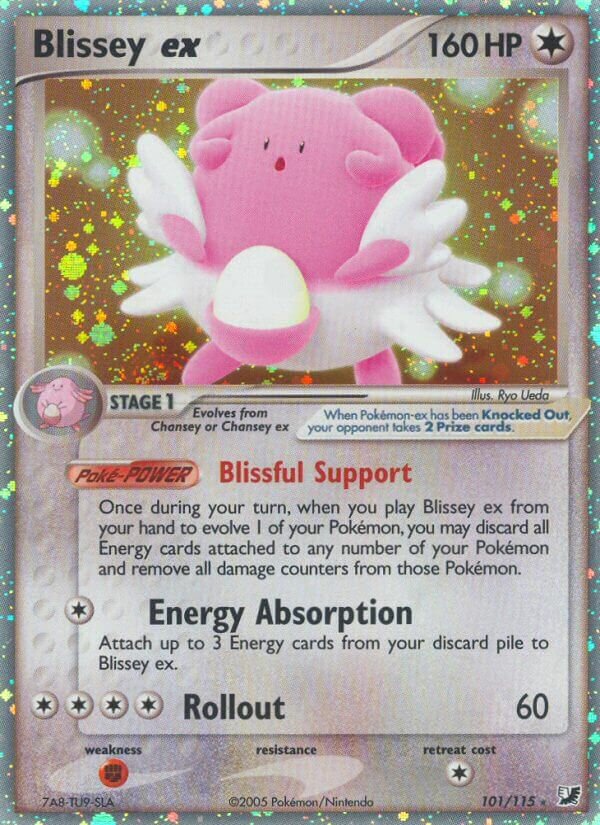 Blissey ex 101/117 — EX Unseen Forces (English Pokémon TCG card)