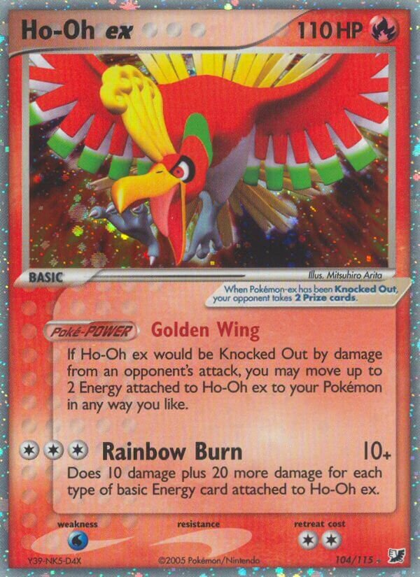 Ho-Oh ex 104/117 — EX Unseen Forces (English Pokémon TCG card)