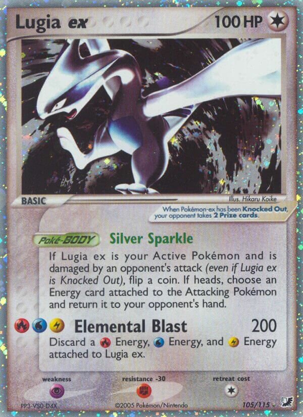 Lugia ex 105/117 — EX Unseen Forces (English Pokémon TCG card)