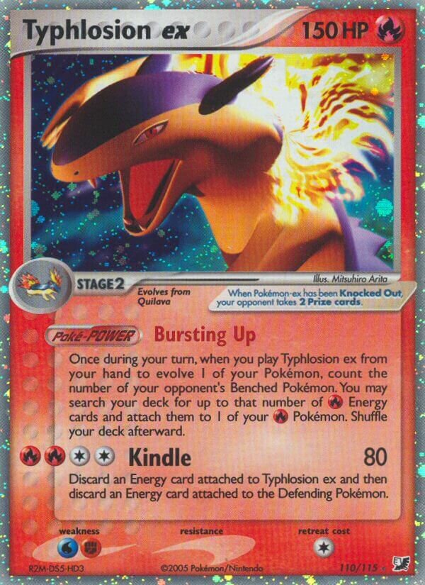 Typhlosion ex 110/117 — EX Unseen Forces (English Pokémon TCG card)