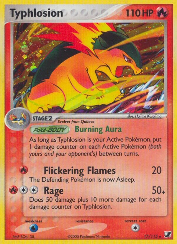 Typhlosion 017/117 — EX Unseen Forces (English Pokémon TCG card)