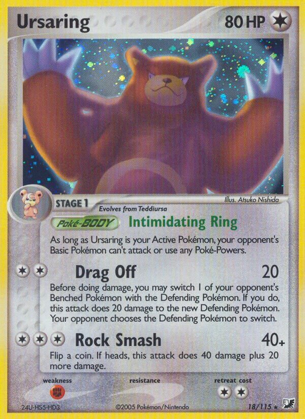 Ursaring 018/117 — EX Unseen Forces (English Pokémon TCG card)