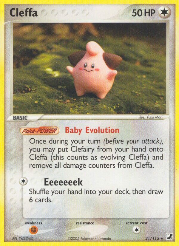 Cleffa 021/117 — EX Unseen Forces (English Pokémon TCG card)