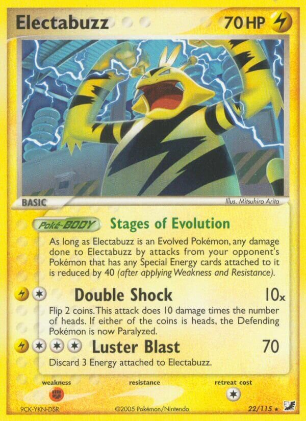 Electabuzz 022/117 — EX Unseen Forces (English Pokémon TCG card)