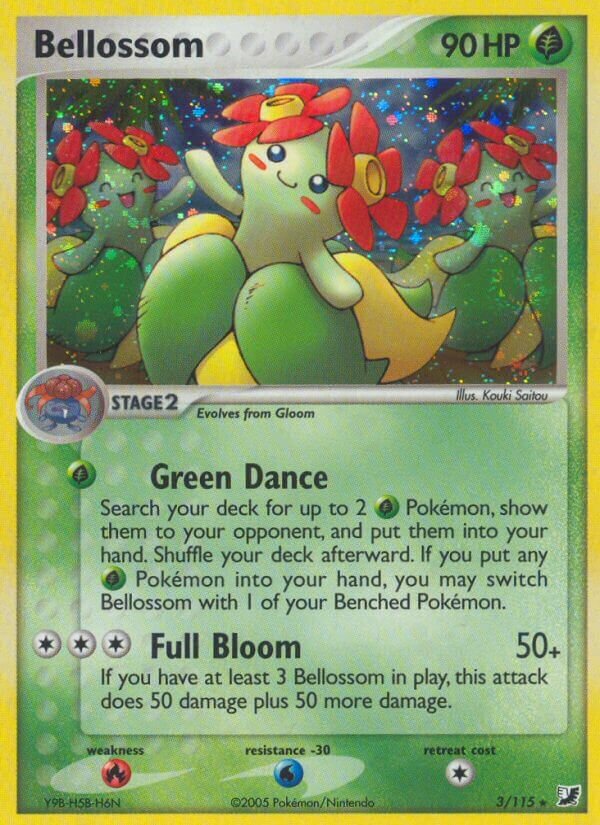 Bellossom 003/117 — EX Unseen Forces (English Pokémon TCG card)