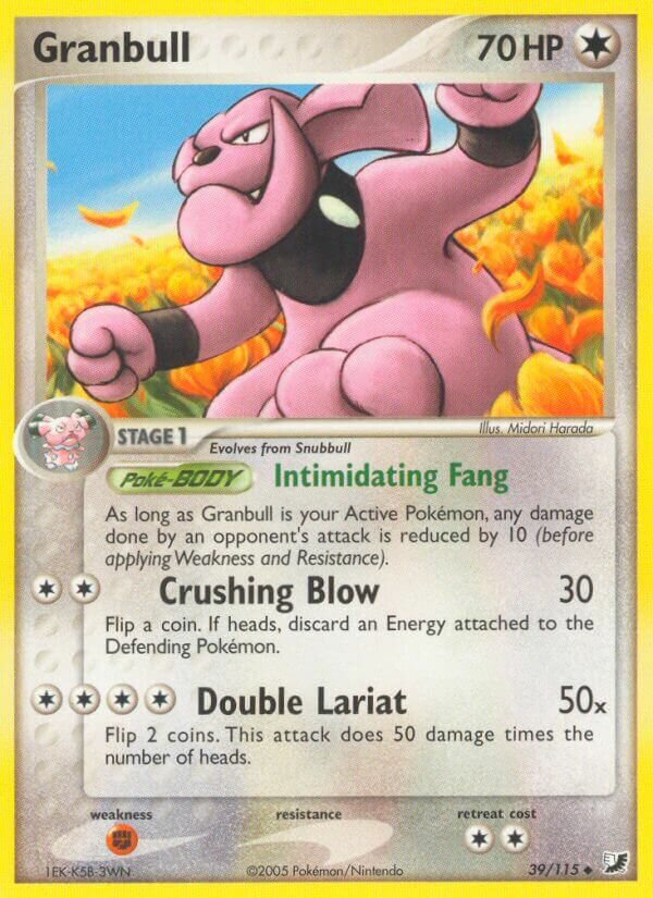 Granbull 039/117 — EX Unseen Forces (English Pokémon TCG card)