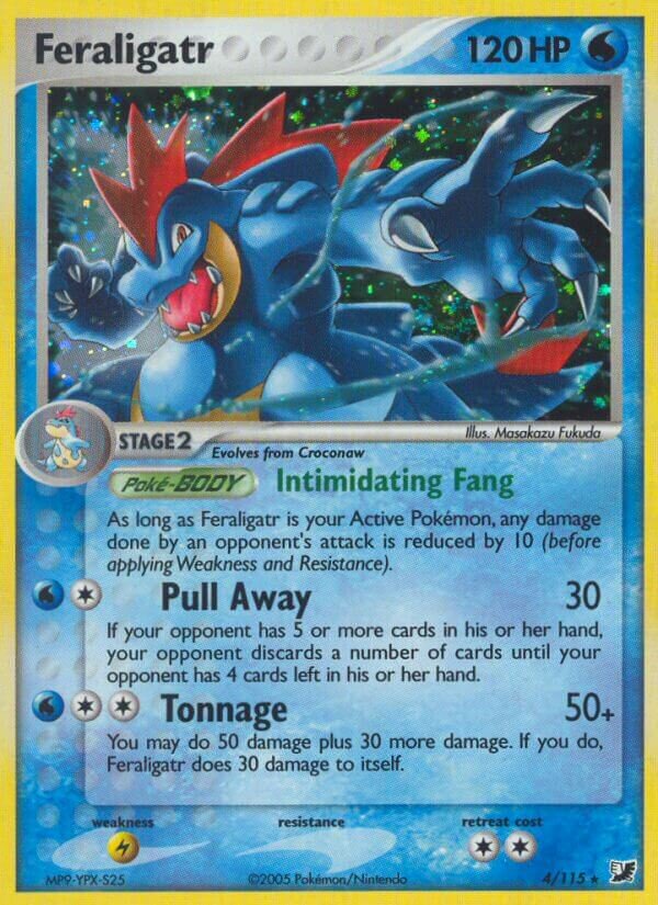 Feraligatr 004/117 — EX Unseen Forces (English Pokémon TCG card)