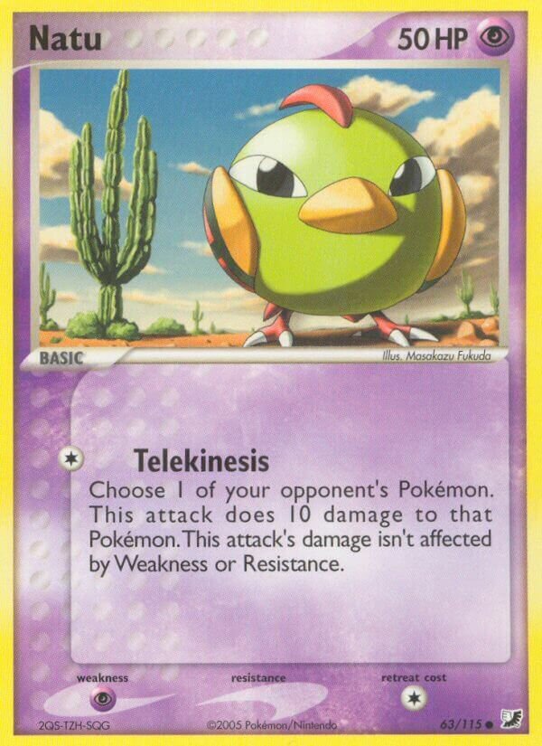 Natu 063/117 — EX Unseen Forces (English Pokémon TCG card)
