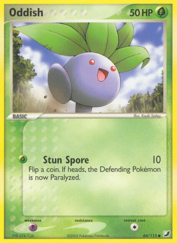 Oddish 064/117 — EX Unseen Forces (English Pokémon TCG card)
