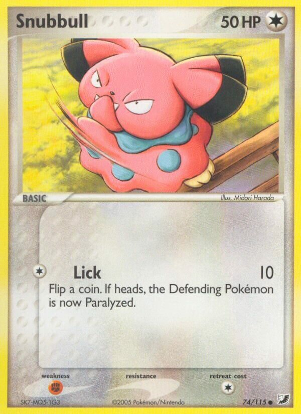 Snubbull 074/117 — EX Unseen Forces (English Pokémon TCG card)