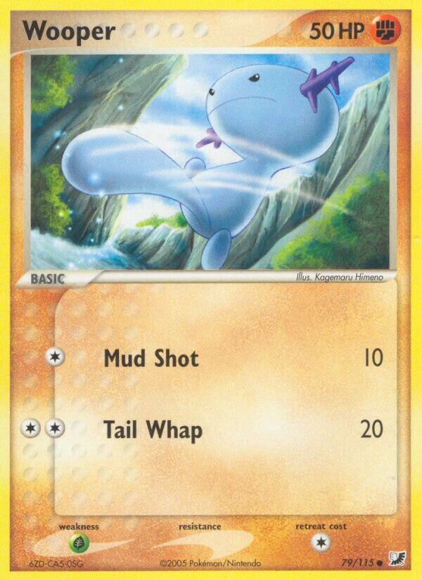 Wooper 079/117 — EX Unseen Forces (English Pokémon TCG card)