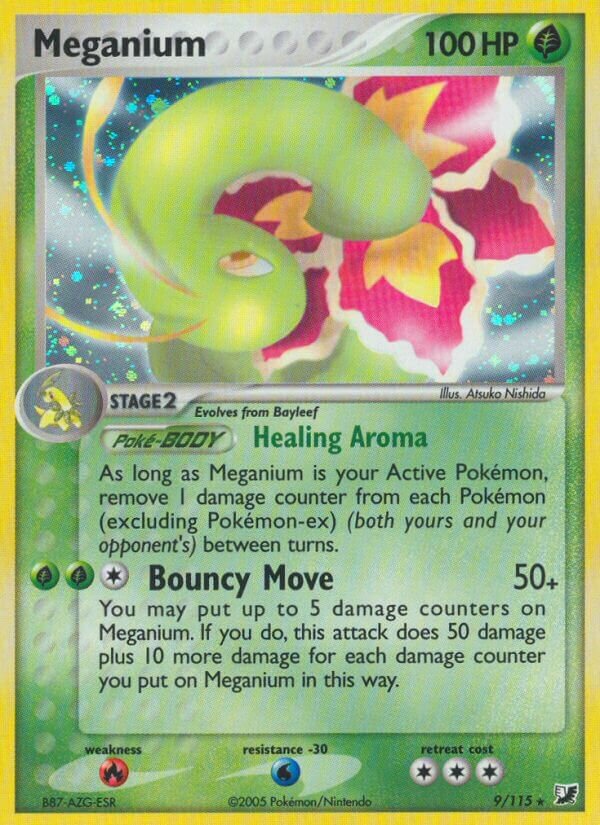 Meganium 009/117 — EX Unseen Forces (English Pokémon TCG card)
