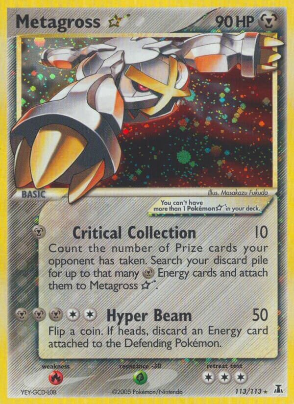 Metagross ☆ 113/113 — EX Delta Species (English Pokémon TCG card)