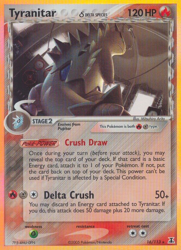 Tyranitar 016/113 — EX Delta Species (English Pokémon TCG card)