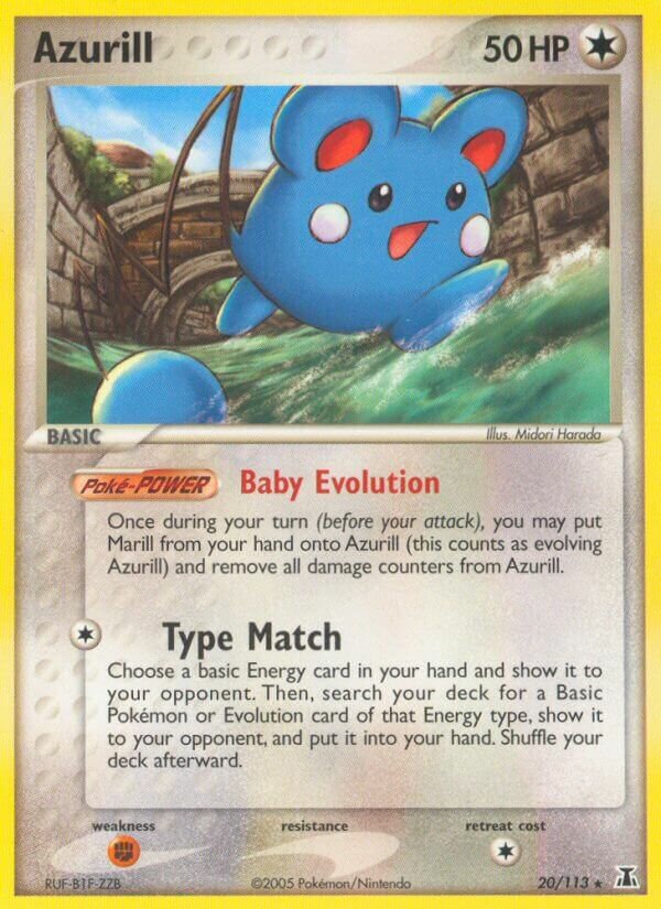 Azurill 020/113 — EX Delta Species (English Pokémon TCG card)