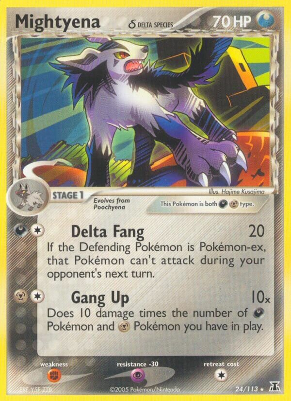 Mightyena 024/113 — EX Delta Species (English Pokémon TCG card)