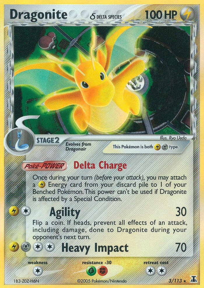 Dragonite 003/113 — EX Delta Species (English Pokémon TCG card)