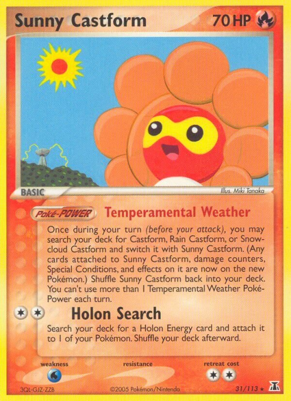 Sunny Castform 031/113 — EX Delta Species (English Pokémon TCG card)